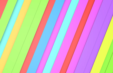 Colorful stripe background.3D illustration