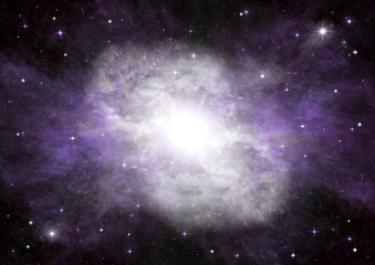 galaxy in a free space