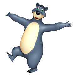 cute funny Bear cartoon character