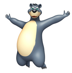 cute funny Bear cartoon character
