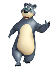 cute funny Bear cartoon character
