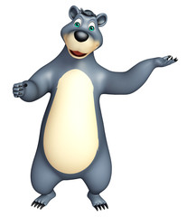 cute funny Bear cartoon character