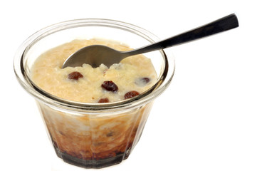 Ramequin de riiz au lait et raisins secs