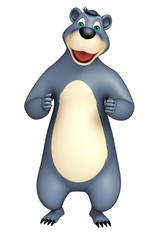 cute funny Bear cartoon character