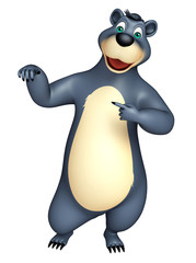 cute funny Bear cartoon character