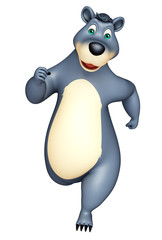 cute funny Bear cartoon character