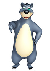 cute funny Bear cartoon character