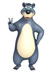 cute funny Bear cartoon character