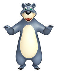 cute funny Bear cartoon character