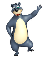 cute funny Bear cartoon character