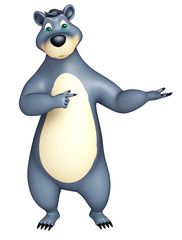 cute funny Bear cartoon character