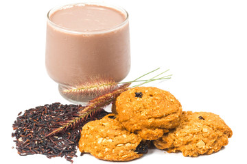 oat and meal rasin cookies with Coffee 
