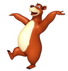 cute funny Bear cartoon character