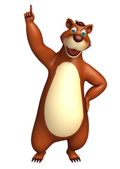 cute funny Bear cartoon character