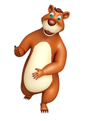 cute funny Bear cartoon character