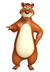 cute funny Bear cartoon character