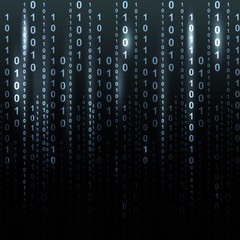 Twinkle binary code screen listing table on black background