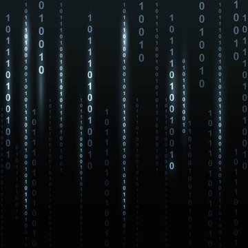 Twinkle binary code screen listing table on black background