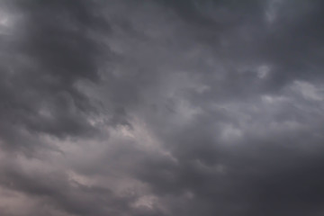 The sky began to rough