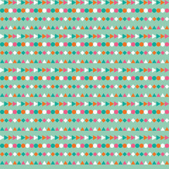 Fototapeta premium Ethnic boho seamless pattern. Print. Repeating background. Cloth design, wallpaper.