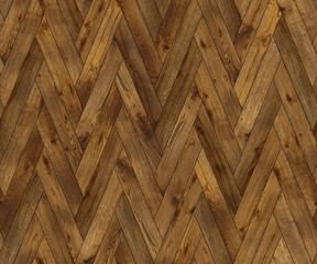 Natural wooden background herringbone, grunge parquet flooring design seamless texture for 3d...