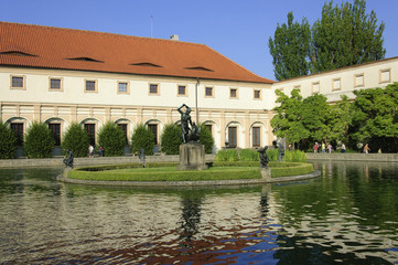 Fototapeta na wymiar The Pond of Wallenstein Garden
