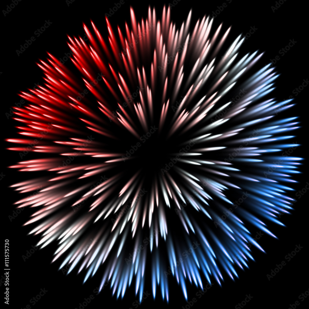 Poster abstract color design with a burst.