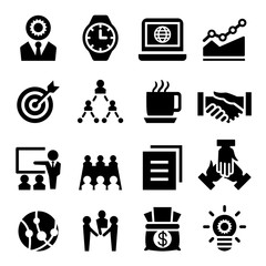 Business icon set