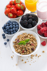 delicious and healthy breakfast with berries 