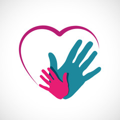 Obraz premium affiche coeur,vecteur