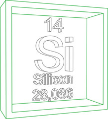 Periodic Table of Elements - Silicon