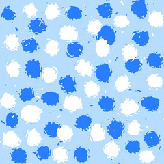Light blue pattern with white and blue spots