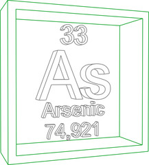 Periodic Table of Elements - Arsenic