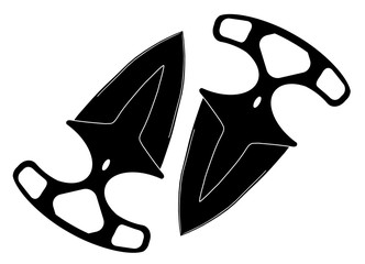 Shadow Daggers Messer Schwarz - Shadow Daggers Knife Black