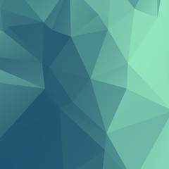 Obraz premium Low poly triangulated background. Blue shades. Vector illustration.