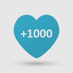 Heart symbol speech bubble icon