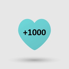 Heart symbol speech bubble icon