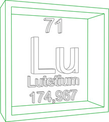 Periodic Table of Elements - Lutetium