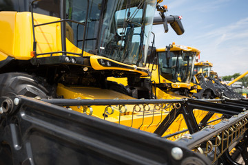 Equipment for agriculture, presented to an agricultural exhibition.