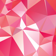 Low poly triangulated background. Pink shades. Vector illustration.