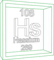 Periodic Table of Elements - Hassium