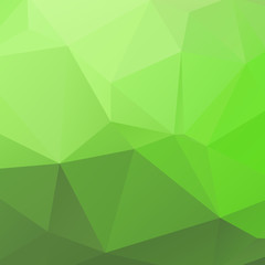 Low poly triangulated background. Green shades. Vector illustration.
