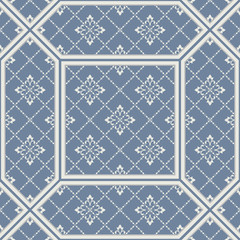 seamless patchwork tile with Victorian motives
