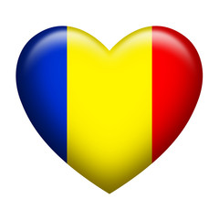 Romania Insignia Heart Shape