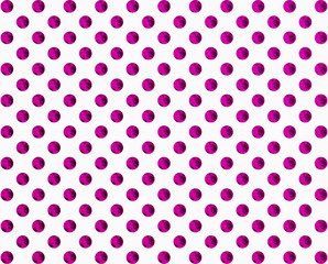 Purple polka dot 3d rendering