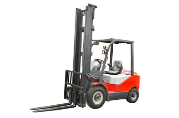 Forklift isolated on a white background