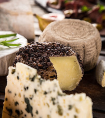 Delicious cheese on the table