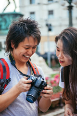 Young Asian Tourists Traveling