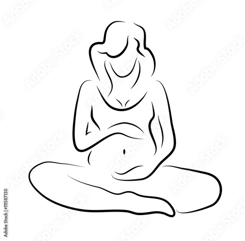 Drawing Of Pregnant Woman 117