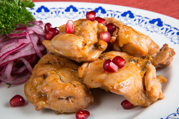 Chicken kebab meat